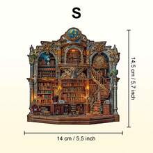 1 bộ ghép hình bằng gỗ hình hiệu sách phong cách Gothic Revival, đồ chơi ghép hình bằng gỗ hình động vật bất đối xứng, quà tặng trò chơi độc đáo cho bữa tiệc, tranh ghép hình trang trí, tranh ghép hình ma thuật để bàn, tranh ghép hình giáo dục đặc sắc cho trẻ em, quà tặng ngày lễ, tranh ghép hình bằng gỗ cho người lớn, quà tặng tựu trường, quà tặng Ngày của Mẹ, quà sinh nhật - Nhiều màu - Xem 10