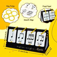 Rhythm Practice Cards 75 Music Enlightenment Desktop Educational Cards Beginner Music Learning Cognitive Cards Visual Practice Cards Note Training Cards Music Teaching Tools - Multicolor - View 6