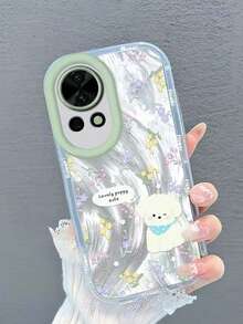 1个雏菊小狗支架保护壳，全包防震手机壳，适用于 11/12/13/14/15/16/17/Pro Max - 彩色 - 查看 2