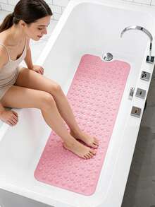 Bathroom Mat With Hundreds Of Powerful Suction Cups For Fast Drainage And Comfortable Foot Massage Soft Textured Non-Slip Perfect For Elderly Pregnant Women And Adults Ideal For Hotel Bathtubs Shower Stalls And Washroom Use Decor Accessories - contracted design - View 1