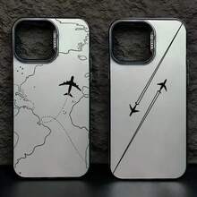 Airplane Route Design Case Inspired By Travel For 11 12 13 15 14 16 17 Pro Max XS X XR 7 8 Plus Cell Phones - Nhiều màu - Xem 5