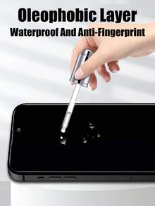 3pcs 9H Hardness Full Coverage Anti-Spy Screen Protector Glass, Clear Glossy Display, High Hardness Structure Resists Accidental Damage, Self-Adhesive Bubble-Free Application, Rounded Edge Anti-Dust Design, Waterproof Shockproof Scratch-Resistant All-Round Screen Protection, Compatible With IPhone 17e/17 Pro Max/17 Pro/17 Air/17/16 Pro Max/16 Pro/16 Plus/16/15 Pro Max/15/14/13/12 And Other Models. - Black - View 4