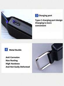 2个可充电LED跑步臂带，发光LED臂带，高可见度反光跑步装备，夜间安全装备，跑步、步行和骑行灯。 - LED Armband - 查看 6