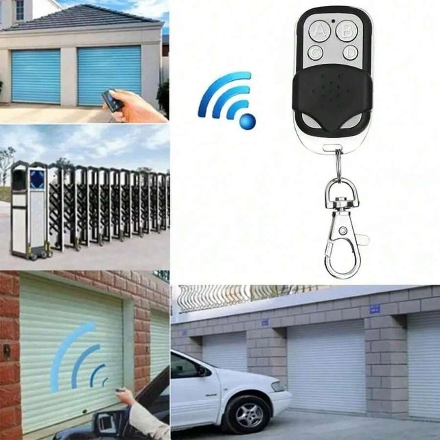 4-Button 433MHz Cloning Fixed Learning Rolling Code Remote Control Duplicator, Universal For Garage Door