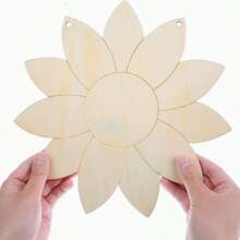 Wooden Sunflower Pendant, Welcome Sign For The Estate. - A - View 5