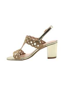 Cutout High Heels Stylish Sandals Summer Sandals For Women - Gold - View 4