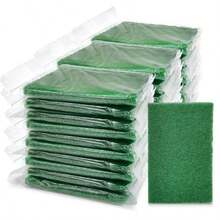 Heavy Duty Scouring Pads 30 Pcs Individually Wrapped Dish Scrubber Pads For Household Kitchen Pots Pans Metal Grill 4.3 X 2.7 X 0.3 In - Green - 查看 8