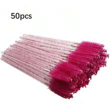 Disposable Spoolies (100pcs / 20pcs / 50pcs) – Ideal For Mascara, Eyelash Extensions, Brow Grooming, Eyeshadow, And Cleaning & Fluffing Application - Hot Pink - View 14