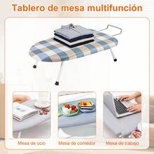 Funda para minitabla de planchar con almohadilla de algodón engrosada, tamaño estándar, resistente a altas temperaturas, impermeable y a prueba de polvo, adecuada para planchar y otros usos (colores: varios colores disponibles). - A - Ver 4
