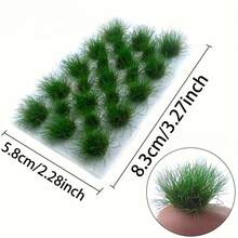 23tufts Model Grass Cluster For Model Craft, Plastic Miniature Vegetation Artificial Grass For Decorating Micro-Landscape Models, Sandtable Architectural Models, DIY Turf Landscaping - Model Grass Cluster - View 8