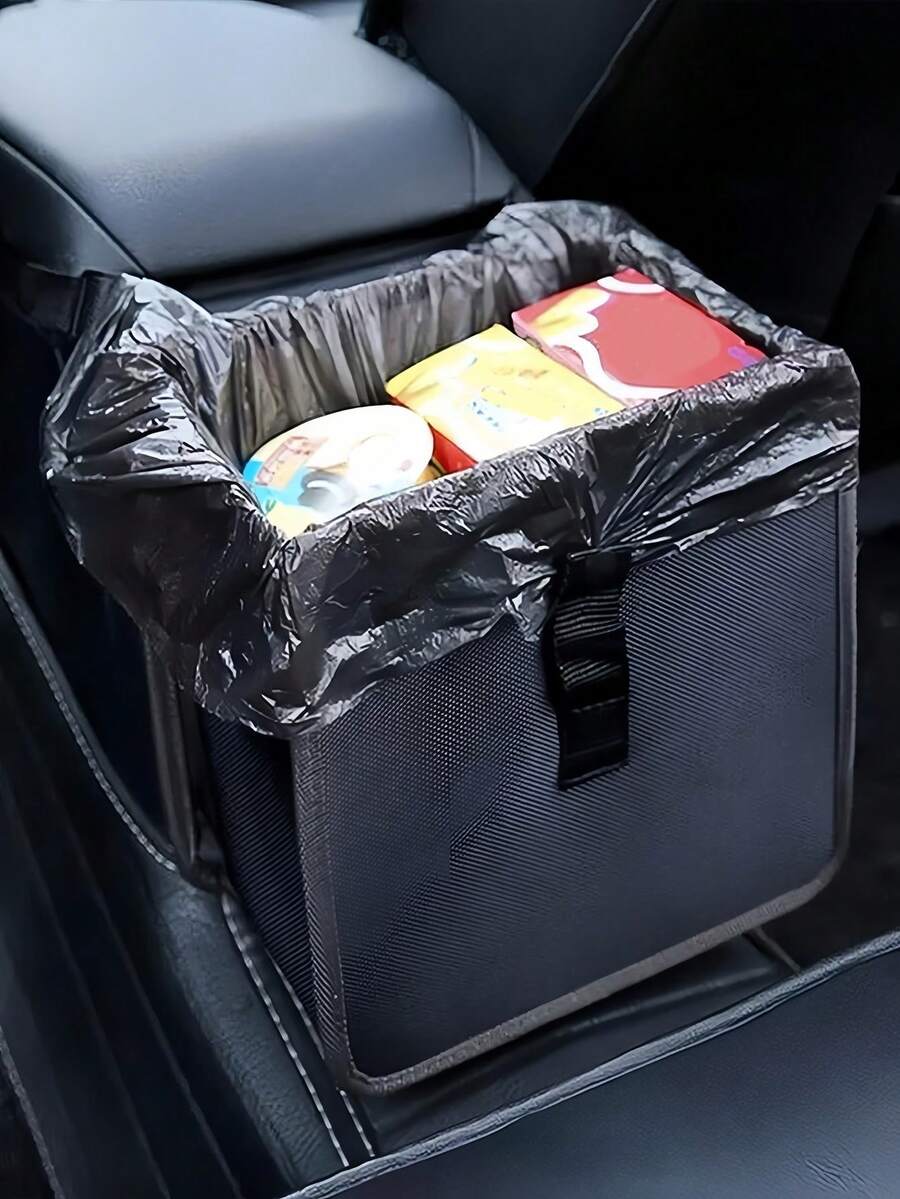 Hanging Waterproof Car Trash Can Car Storage Box For Peels Butts Confetti Foldable Car Garbage Bin Portable Large Capacity Dustbin Organizer & Storage Bag For Office Home Garbage Organizer Container Car Accessories Car Interior Accessory Home Decor