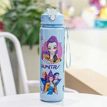 Hasbro 1 chiếc/Cốc có ống hút dễ thương in hình nhóm nhạc nữ K-POP săn phù thủy, bình nước thể thao hoạt hình có quai đeo đàn hồi dành cho học sinh. - Nhiều màu - Xem 19