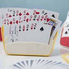 1pc Portable Playing Card Holder, Card Stand, Card Storage Box, Hands-Free Device, Stable Anti-Slip Design, Suitable For Travel & Home Games, Random Color - View 2
