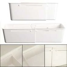 ZUKI Drawer Organizer Box For Home, Retractable Sorting, Kitchen Compartments, Underwear, Desktop Cutlery Storage Box, Sorting Sock Box - White - View 7