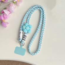 1 Set Summer Fresh Dopamine Sunflower Braided Lanyard, Stylish Casual Outdoor Climbing Durable Phone Strap - Multicolor - View 8