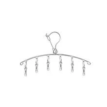 High Quality Windproof Clothes Hanger, Windproof Drying Rack, Thick Stainless Steel Clothes Drying Rack, Suitable For Drying Socks, Bras, Underwear, Stockings And Gloves - Silver - View 14