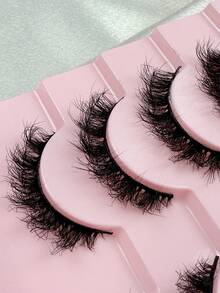 10 Pairs D Curl Luxury Fluffy Thick Dramatic Messy Faux Mink Reusable Soft Comfortable Strip Eyelashes For Makeup Strip Lashes,Lashes,Eyelashes,Fake Lashes - View 6