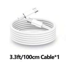 30W USB-C Fast Charging Adapter With 3.3FT/100cm Long Charging Cable Data Line USB-C To Type-C Charging Kit, Compatible With IPhone 18 17 16 15 Pro Max Plus, / Charging Kit - US A Type Plug(110-127V) - View 13