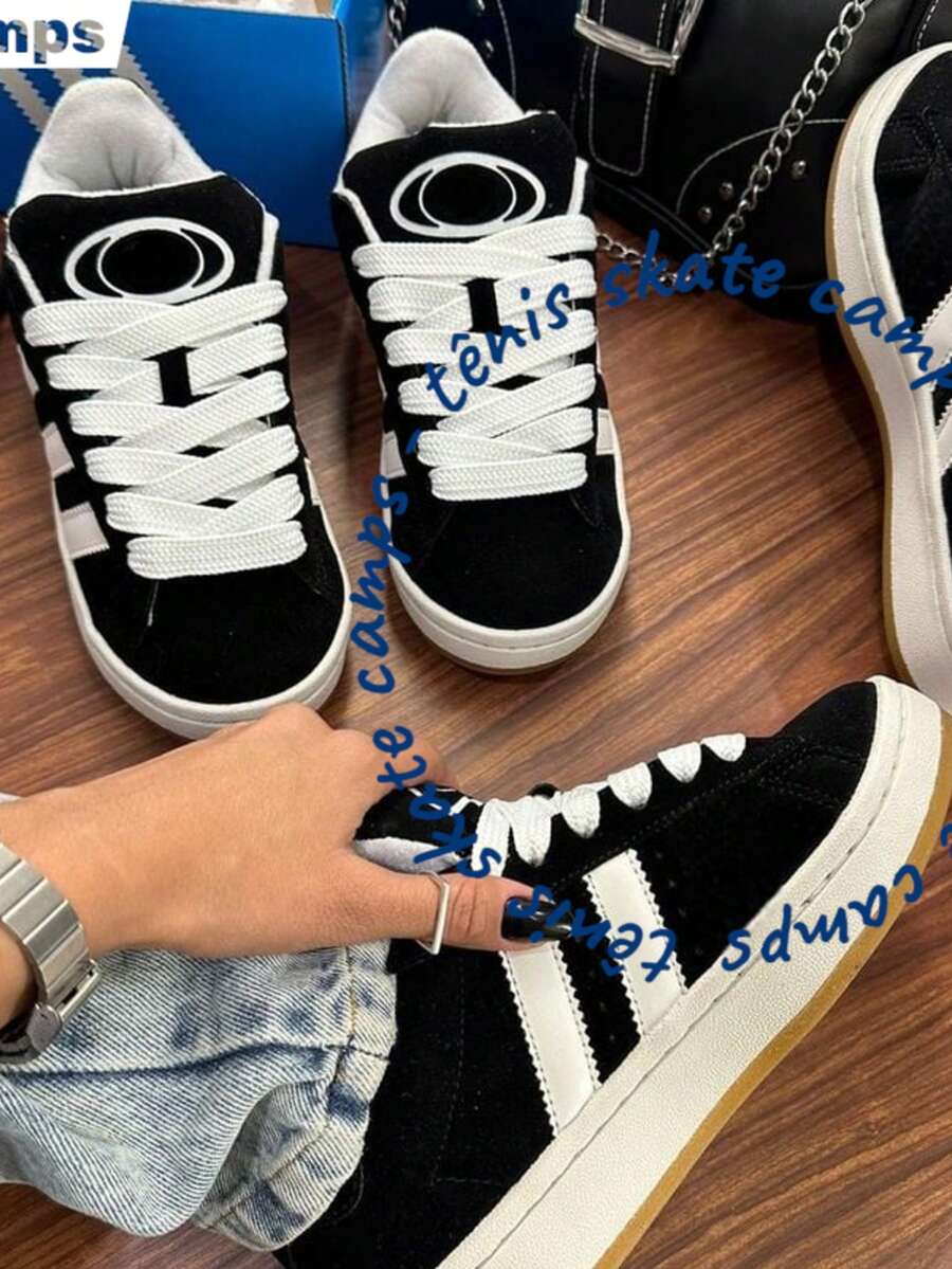 Women's Casual Stylish Men's Tennis Shoes With Flat Sole, Classic Traditional, Lightweight, Comfortable, Street Style - pto/cmps - 查看 1