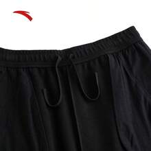 Quần nỉ thể thao unisex Anta Fan Zhendong Series | Hàng mới về, chất liệu dệt kim chính hãng 172628304R - Đen cơ bản-2 - Xem 3
