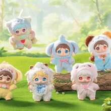 1pc Cute Plush Doll Figure Blind Box, Articulated Skeleton Posable Figurine Pendant Gift (Non-Plush Filled), Random Delivery, Big-Eyed Plush Doll, Home Decor Fruit | Adorable Decorative Item - Multicolor - View 1