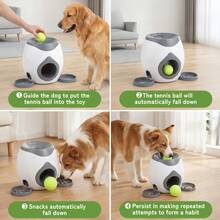 Senmeo Interactive 2-In-1 Pet Food Puzzle Toy, Anti-Boredom Treat Dispensing Slow Feeder For Home - Grey - View 6