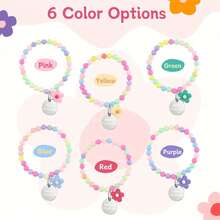 （定制款）新款猫咪项链，带定制宠物身份牌激光雕刻，可定制信息，玛卡色宠物项链，花朵吊坠，个性化猫项圈/幼犬项圈 - 彩色 - 查看 8