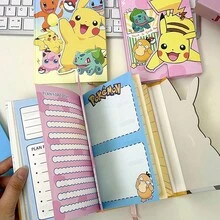 Bộ văn phòng phẩm Pokemon, sổ tay bìa cứng in hình nhân vật dễ thương kèm bút và tẩy, đồ dùng học tập Kawaii dành cho trẻ em, học sinh và người hâm mộ. - Nhiều màu - Xem 8