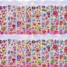 2pcs Random 3D Crystal Stickers, Bubble Wrap Diamond Gem Stickers, Colorful Diamond Decorations, Princess Laser Stickers And Fairy Magic Wand Stickers - Multicolor - View 7