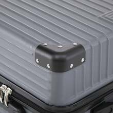 YONSLY 2‑Piece Suitcase Set 24/28 Inches With 4 Wheels 360° Mesh Pocket Combination Lock Soft Rubber Handle Lightweight Travel Suitcase For Vacation - 深灰色 - 查看 7