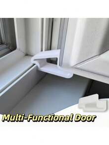 1/4/5/8/12pcs Door And Window Stoppers | Durable Anti-Collision Buffer Strips And Track Lock Set, For Balcony Partition, Ventilation And Privacy Protection | Easy To Install, Suitable For Patio Doors, Bedroom Essentials | Home Gift - Multicolor - View 3