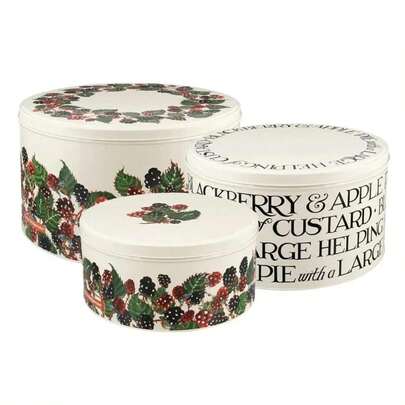 Emma Bridgewater Cake Tins Blkberry Airtight Kitchen Organisation Set Of 3
