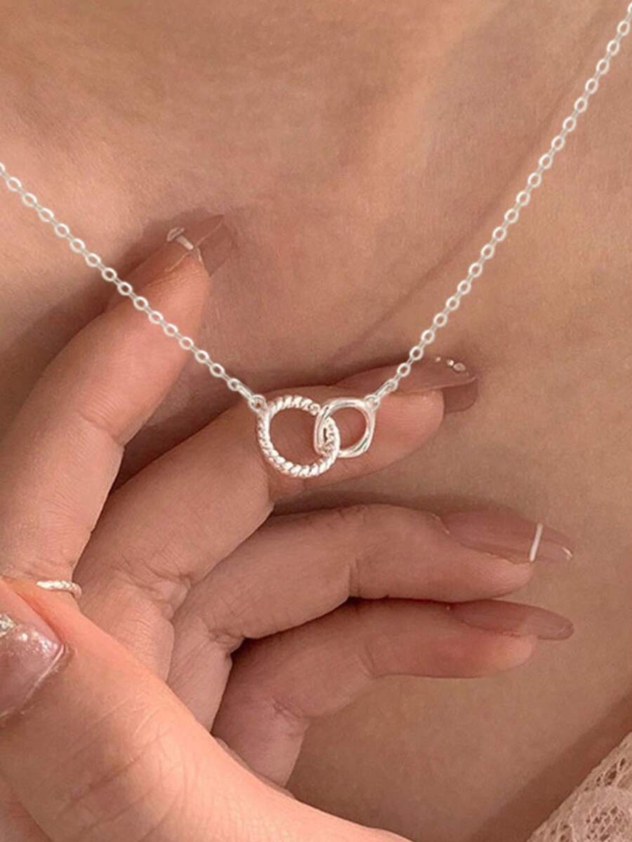 1 Pc Fashion Necklace Pendant For Women For Valentine's Day Gift Engagement Anniversary Party Jewelry - 1# - View 1