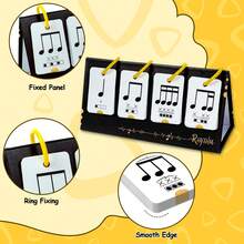 Rhythm Practice Cards 75 Music Enlightenment Desktop Educational Cards Beginner Music Learning Cognitive Cards Visual Practice Cards Note Training Cards Music Teaching Tools - Multicolor - View 5