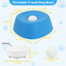 1pc Pet Slow Feeder Ball, Anti-Slip Interactive Cat Dog Feeding Bowl, Silicone Material, Pet Feeding Supplies, Lick Bowl Pattern, Anxiety Reducing Slow Feeder Bowl Suitable For Yogurt, Fruit Puree, Soup - Multicolor - View 8