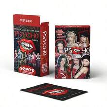 92张BABY MONSTER新专辑《PSYCHO》RUKA/PHARITA/ASA/AHYEON/RORA/CHIQUITA小卡、贴纸、LOMO卡套装 - 60张高清LOMO卡 + 32张主题贴纸，收集7位成员的精美造型 - 彩色 - 查看 4