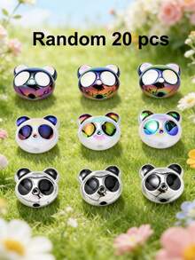 5/10/20/30 chiếc mặt dây chuyền hình gấu trúc dễ thương nhiều màu sắc, hạt trang trí, thích hợp để tự làm vòng cổ, vòng tay, bông tai, móc khóa, dây đeo điện thoại, đồ trang trí, quà tặng đôi. - gấu trúc - Xem 22