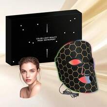 7 Color LED Face Mask Light Therapy, Silicone LED Facial Skin Care Mask, Ergonomic Design Home Use Beauty Device For Women - 查看 2
