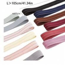 3 Rows Dotted Grosgrain Ribbon, DIY Bow Hair Accessory Material, Clothing Gift Box Bouquet Bicolor Striped Satin Ribbon - Multicolor - View 5