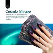 Beetles 20 Colors Cat Eye Gel Nail Polish Set - Glitter Red Green Blue Brown Black, Magnetic Base & Matte Glossy Top Coat, Galaxy Gemlight Soak Off UV Manicure Salon Gift For Women - 20 Colors Cosmic Mirage - 查看 3