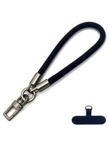 8mm Thick Braided Phone Wrist Strap, Anti-Lost Lanyard With Metal Clip - Orange - View 6