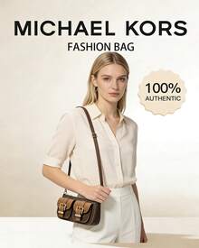 Michael Kors Bolso de hombro pequeño para mujer ZOE - Marrón - Ver 1