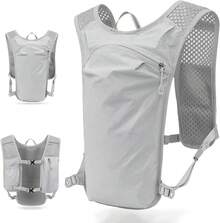 Cycling Bag, Running And Hiking Backpack, Breathable Bicycle Cross-Country Marathon Hydration Backpack, Sports Vest, 2026 New Model Multifunctional Lightweight Bag - Grey - View 3