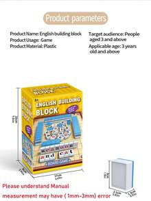Funny Learning Pinyin Alphabet English Word Idiom Mahjong Board Game, Student Educational Intellectual Game, Multi-Player Interactive Toy - Multicolor - View 11