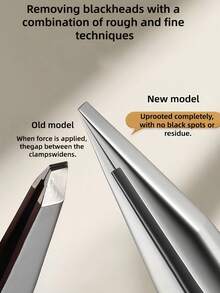 Byimy Brand Stainless Steel Eyebrow Tweezers, Wavy Shaped Tweezers, Hair Removal Tweezers, High Quality Eyelash Curler, Eyelash Extension Auxiliary Tools, Depilation Tools, Makeup Tools, Makeup Application Tools - View 2