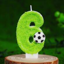 FIFA FIFA 2026 World Cup Football Themed Digit Candles, Lawn Football Creative Birthday Cake Decor, 0-9 Selectable, Football Fan Party Birthday Dessert Table Accessories - View 16