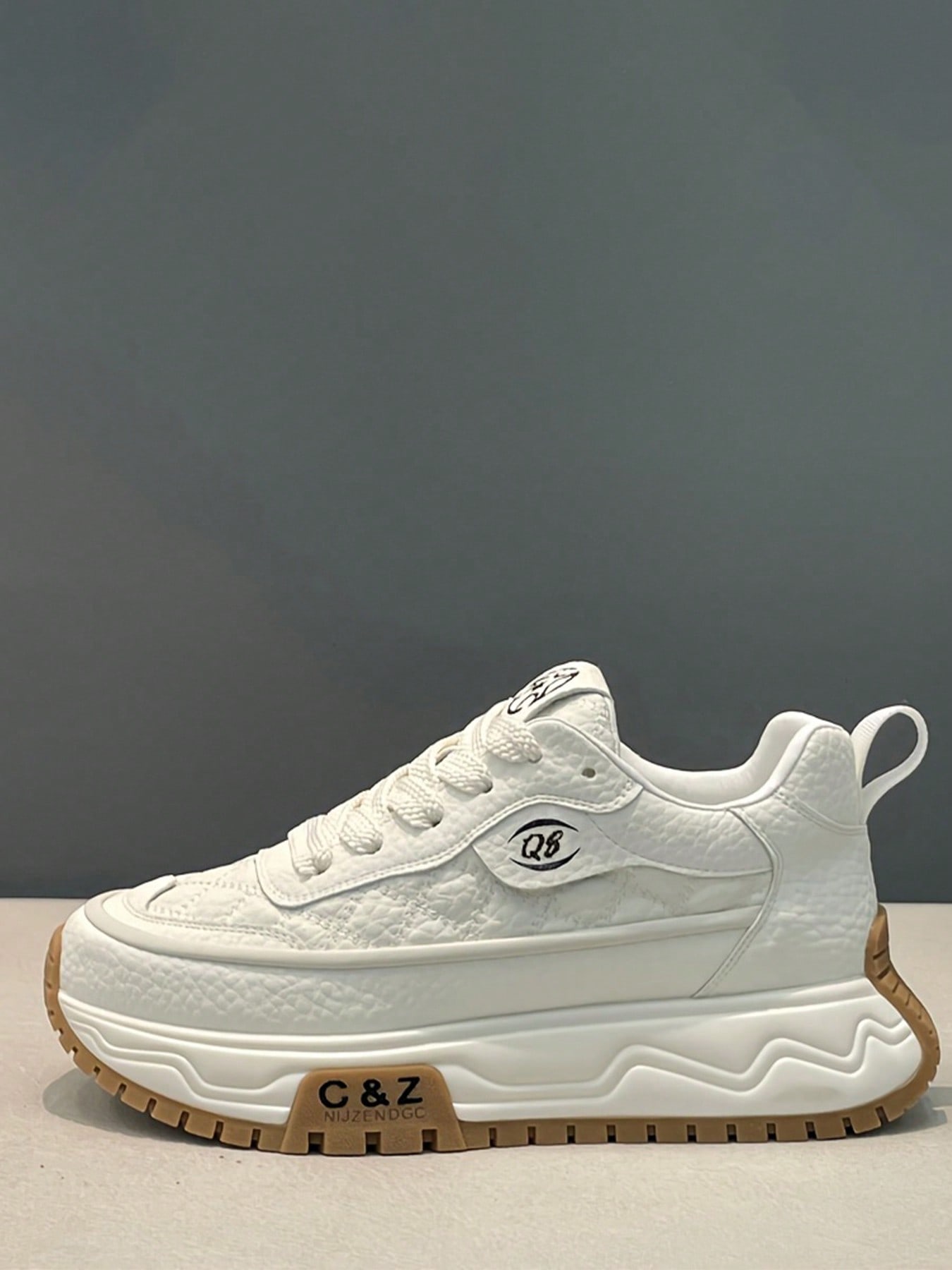 bingyuanjing أحذية رياضية للرجال بنعل سميك وأربطة،...