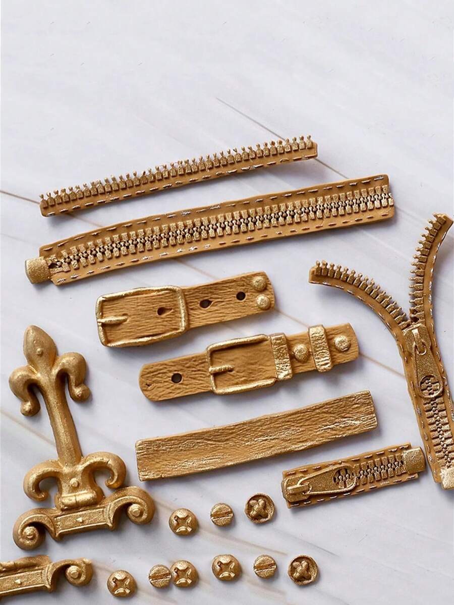 1pc Vintage Buckle Mold, Cake Chocolate Baking Mold For Handbag, Purse, Cupcake Decoration