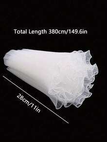 1 Roll Floral Decorative Mesh Wrapping Paper, Suitable For Occasions Like Valentine's Day, Wedding, Birthday, Crinkled Wavy Floral Wrapping Paper For Wedding, Valentine's Day, Graduation Ceremony And Various Occasions - Multicolor - View 10