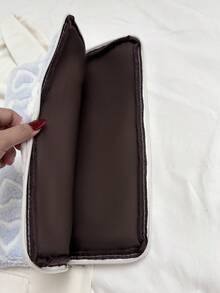 1 Stück einfarbige minimalistische Luxus Laptop-Hülle für Studenten, 11"/13"/15" Laptop & Tablet Aufbewahrungstasche, Herzmuster Plüsch Lässig Unisex Tablet Schutzhülle, Innentasche, kleine Dokumententasche, Laptop Tragetasche, kompatibel mit iPad Air 4 5 Pro, stoßfest - Blau - Übersicht 8